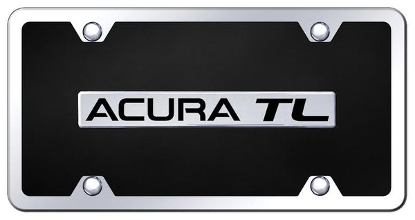 Acura Acura TL Chrome & Black Acrylic Plate + Frame Kit License Plate - B.ATL.CBK