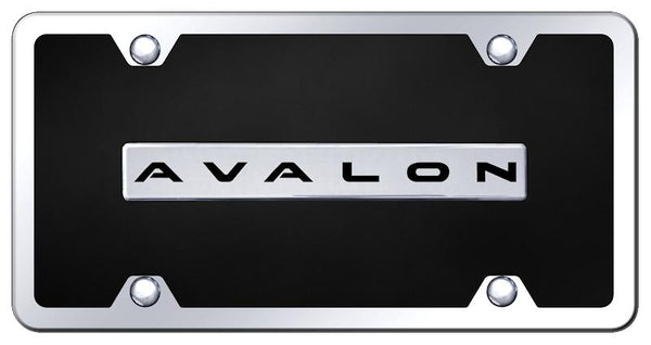 Toyota Avalon Chrome & Black Acrylic Plate + Frame Kit License Plate - B.AVA.CBK