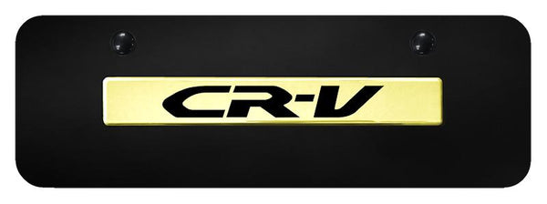 Honda CRV Gold & Black Acrylic Mini Plate License Plate - B.CRV.GBM