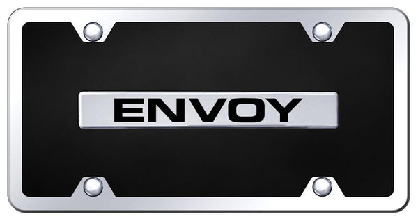 GMC Envoy Chrome & Black Acrylic Plate + Frame Kit License Plate - B.ENV.CBK