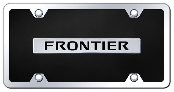 Nissan Frontier Chrome & Black Acrylic Plate + Frame Kit License Plate - B.FRO.CBK