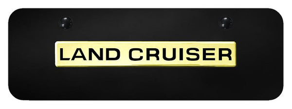 Toyota LandCrusier Gold & Black Acrylic Mini Plate License Plate - B.LAC.GBM