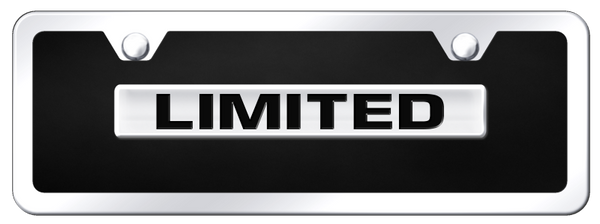 Limited Name Acrylic Mini Kit - Chrome on Black License Plate - B.LTD.CBMK