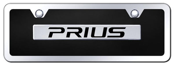 Toyota Prius Chrome & Black Acrylic Mini Plate + Frame Kit License Plate - B.PRI.CBMK