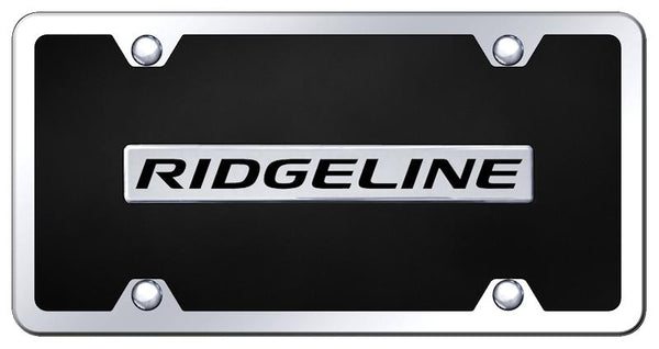 Honda Ridgeline Chrome & Black Acrylic Plate + Frame Kit License Plate - B.RID.CBK