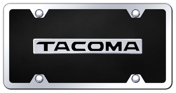 Toyota Tacoma Chrome & Black Acrylic Plate + Frame Kit License Plate - B.TAC.CBK