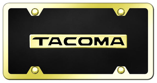 Toyota Tacoma Gold & Black Acrylic Plate + Frame Kit License Plate - B.TAC.GBK