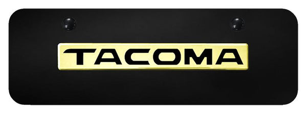 Toyota Tacoma Gold & Black Acrylic Mini Plate License Plate - B.TAC.GBM