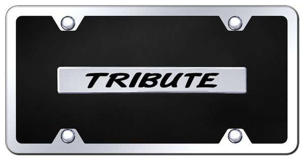 Mazda Tribute Chrome & Black Acrylic Plate + Frame Kit License Plate - B.TRI.CBK