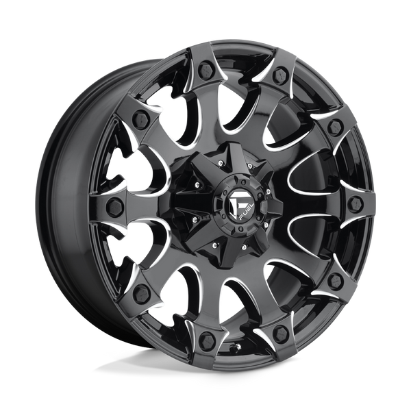 Fuel 1PC D578 BATTLE AXE GLOSS BLACK MILLED Wheels for 2021-2022 FORD BRONCO [] - 17X9 -12 MM - 17"  - (2022 2021)