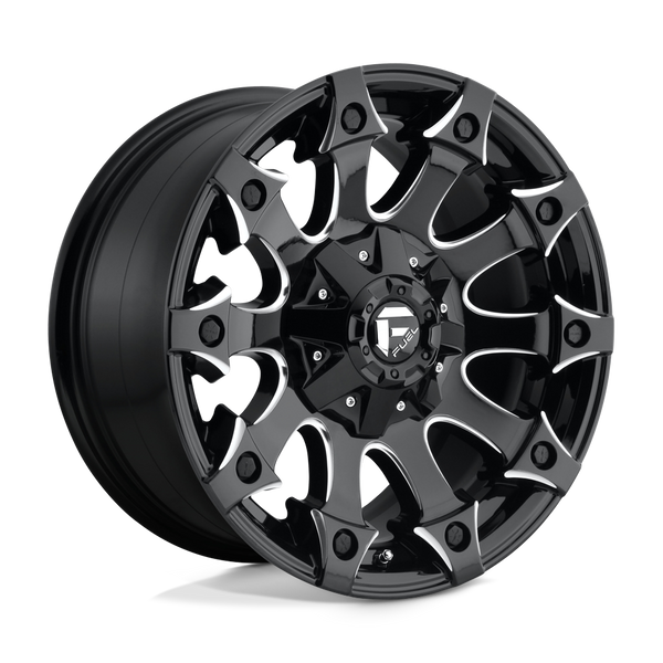 Fuel 1PC D578 BATTLE AXE GLOSS BLACK MILLED Wheels for 2019-2022 FORD RANGER [] - 18X9 20 MM - 18"  - (2022 2021 2020 2019)