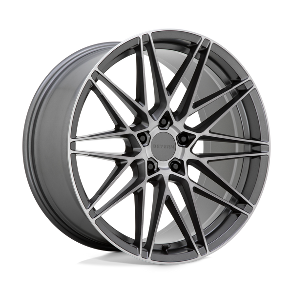 Beyern DAMON MATTE GUNMETAL WITH BRUSHED FACE Wheels for 2017-2020 ACURA MDX [] - 18X8.5 35 mm - 18"  - (2020 2019 2018 2017)