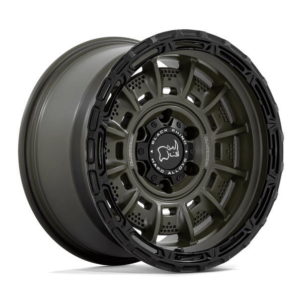 Black Rhino LEGION OLIVE DRAB GREEN WITH BLACK LIP Wheels for 2021-2022 FORD BRONCO [] - 17X9 -12 MM - 17"  - (2022 2021)