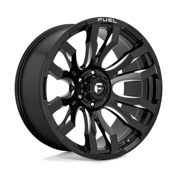 Fuel 1PC D673 BLITZ GLOSS BLACK MILLED Wheels for 2021-2022 FORD BRONCO [] - 18X9 20 MM - 18"  - (2022 2021)