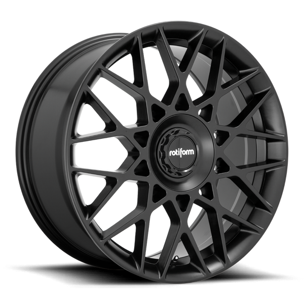 Rotiform 1PC R165 BLQ-C MATTE BLACK Wheels for 2004-2008 ACURA TL BASE 3.2L [] - 19X8.5 35 mm - 19"  - (2008 2007 2006 2005 2004)