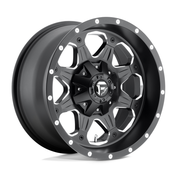 Fuel 1PC D534 BOOST MATTE BLACK MILLED Wheels for 2007-2021 FORD EXPEDITION [] - 17X9 20 MM - 17"  - (2021 2020 2019 2018 2017 2016 2015 2014 2013 2012 2011 2010 2009 2008 2007)