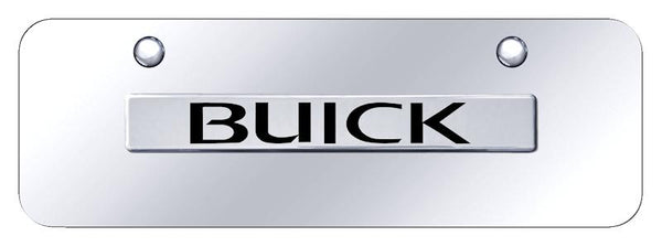 Buick Buick Chrome on Chrome 3D Bar Mini License Plate - BUI.N.CCM