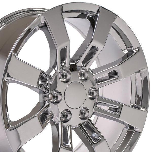 OE Wheels CA82 Chrome Wheels for 1995-2023 Chevrolet Tahoe  [] - 20x8.5 31 mm - 20"  - (2023 2022 2021 2020 2019 2018 2017 2016 2015 2014 2013 2012 2011 2010 2009 2008 2007 2006 2005 2004 2003 2002 2001 2000 1999 1998 1997 1996 1995)