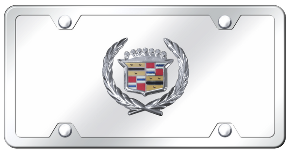 Cadillac Cadillac Plate Kit - Chrome on Mirrored License Plate - CAD.CCK