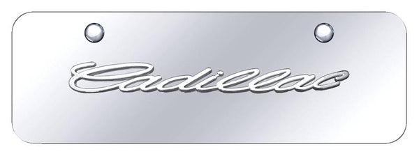 Cadillac Cadillac Chrome on Chrome 3D Bar Mini License Plate - CAD.N.CCM