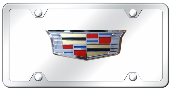 Cadillac Cadillac 2014 Plate Kit - Chrome on Mirrored License Plate - CAD3.CCK