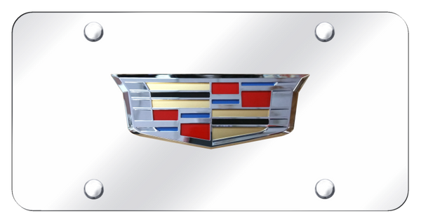 Cadillac Cadillac 2014 License Plate - Chrome on Mirrored License Plate - CAD3.CC