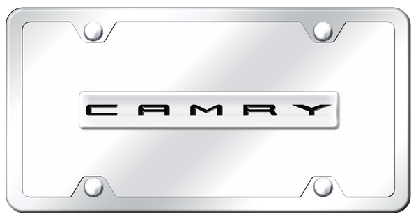 Toyota Camry Name Plate Kit - Chrome on Mirrored License Plate - CAM.N.CCK