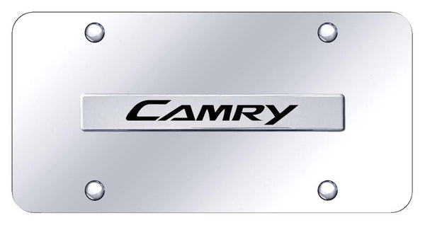 Toyota Camry Chrome on Chrome 3D Bar License Plate - CAM.N.CC