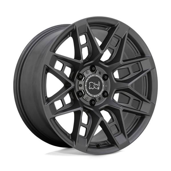 Black Rhino CAPROCK MATTE GUNMETAL Wheels for 2010-2020 FORD F-150 [] - 20X9.5 12 mm - 20"  - (2020 2019 2018 2017 2016 2015 2014 2013 2012 2011 2010)