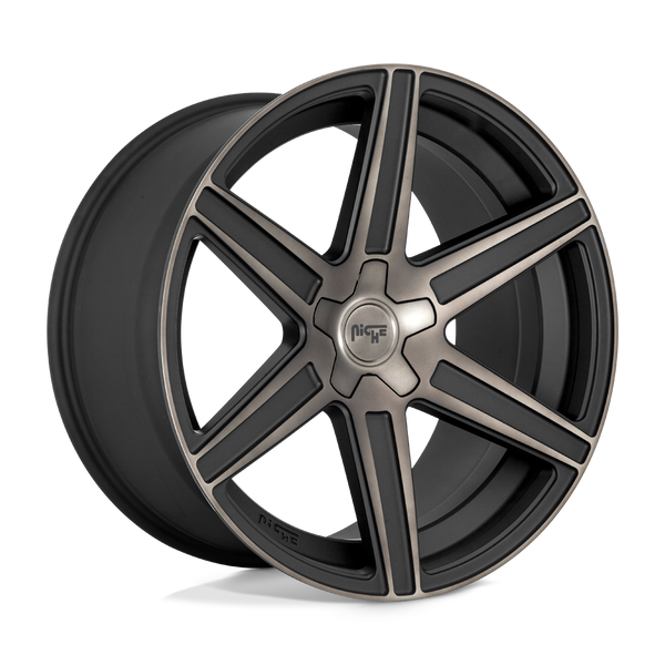 Niche 1PC M236 CARINA MATTE MACHINED DOUBLE DARK TINT Wheels for 2015-2020 ACURA TLX [] - 20X9 35 MM - 20"  - (2020 2019 2018 2017 2016 2015)
