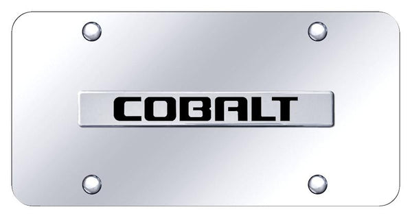 Chevrolet Cobalt Chrome on Chrome 3D Bar License Plate - CBT.N.CC