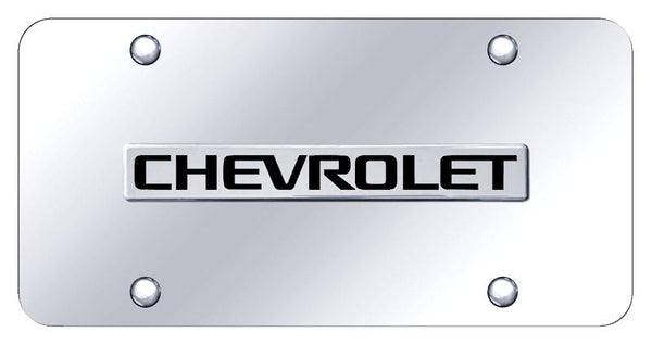 Chevrolet Chevrolet Chrome on Chrome 3D Bar License Plate - CHV.N.CC