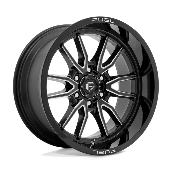 Fuel 1PC D761 CLASH GLOSS BLACK MILLED Wheels for 2021-2023 FORD F-150 [] - 17X9 1 MM - 17"  - (2023 2022 2021)