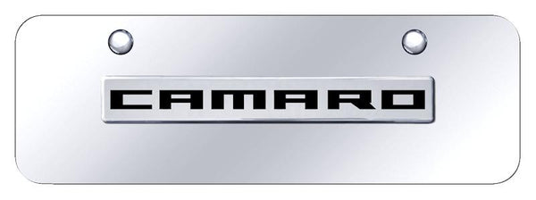 Chevrolet Camaro Chrome on Chrome 3D Bar Mini License Plate - CMR.N.CCM