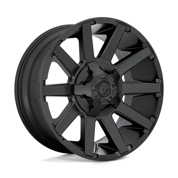 Fuel 1PC D437 CONTRA SATIN BLACK Wheels for 2010-2020 FORD F-150 [] - 18X9 1 mm - 18"  - (2020 2019 2018 2017 2016 2015 2014 2013 2012 2011 2010)