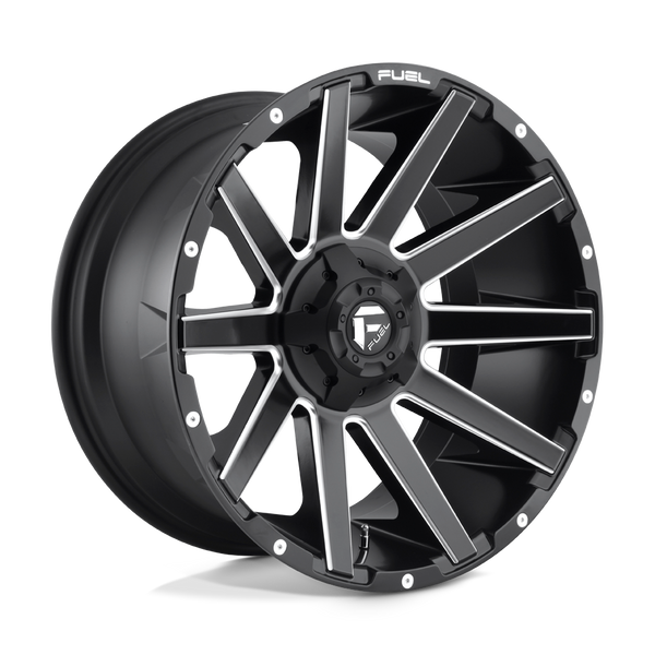 Fuel 1PC D616 CONTRA MATTE BLACK MILLED Wheels for 2021-2022 FORD BRONCO [] - 18X9 -12 MM - 18"  - (2022 2021)