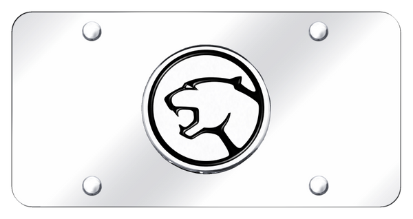 Mecury Cougar License Plate - Chrome on Mirrored License Plate - COU.CC