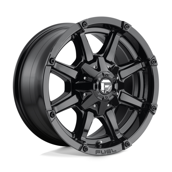 Fuel 1PC D575 COUPLER GLOSS BLACK Wheels for 2010-2020 FORD F-150 [] - 18X9 19 mm - 18"  - (2020 2019 2018 2017 2016 2015 2014 2013 2012 2011 2010)