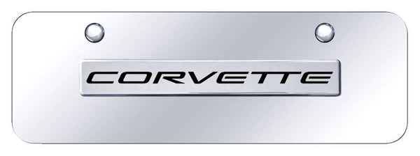 Chevrolet Corvette C5 Chrome on Chrome 3D Bar Mini License Plate - COV5.N.CCM