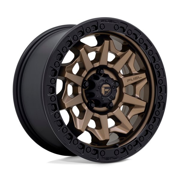 Fuel 1PC D696 COVERT MATTE BRONZE BLACK BEAD RING Wheels for 2019-2023 ACURA RDX [] - 17X8.5 34 mm - 17"  - (2023 2022 2021 2020 2019)