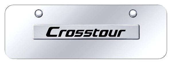 Honda CrossTour Chrome on Chrome 3D Bar Mini License Plate - CRT.N.CCM