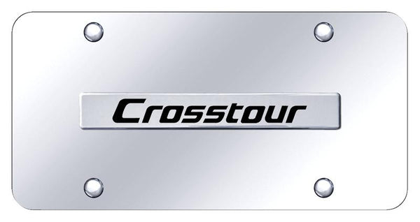 Honda CrossTour Chrome on Chrome 3D Bar License Plate - CRT.N.CC