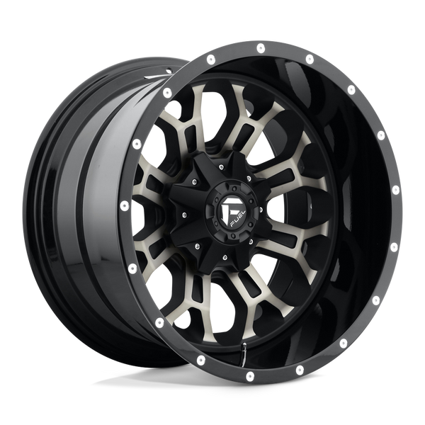 Fuel 1PC D561 CRUSH GLOSS MACHINED DOUBLE DARK TINT Wheels for 2013-2023 FORD F-250 F-350 SUPER DUTY [] - 20X10 -18 mm - 20"  - (2023 2022 2021 2020 2019 2018 2017 2016 2015 2014 2013)