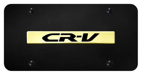 Honda CRV Gold on Black 3D Bar License Plate - CRV.N.GB