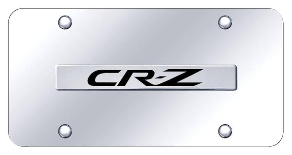 Honda CRZ Chrome on Chrome 3D Bar License Plate - CRZ.N.CC