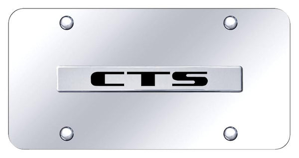 Cadillac CTS Chrome on Chrome 3D Bar License Plate - CTS.N.CC