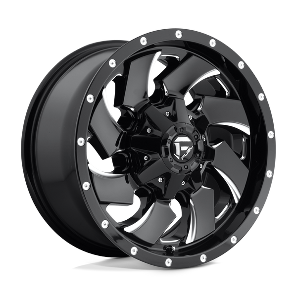 Fuel 1PC D574 CLEAVER GLOSS BLACK MILLED Wheels for 2021-2023 FORD F-150 [] - 18X9 20 MM - 18"  - (2023 2022 2021)