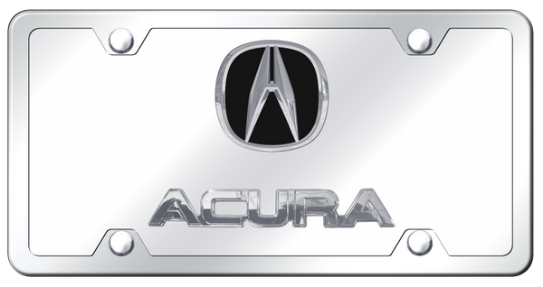 Acura Dual Acura Plate Kit - Chrome on Mirrored License Plate - D.ACU.CCK