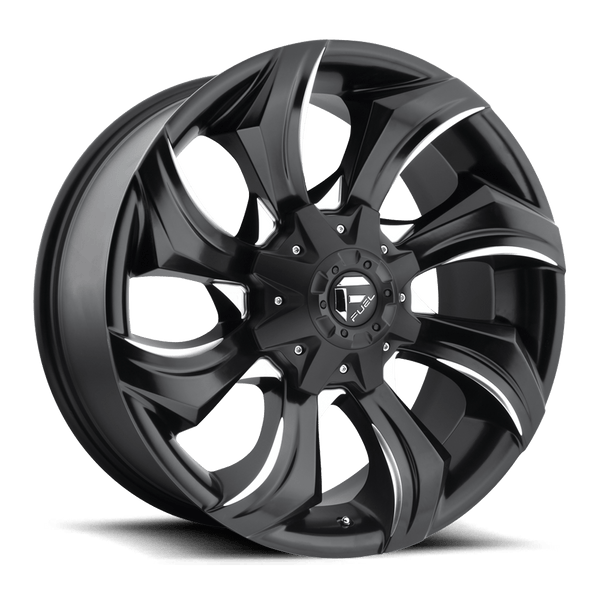Fuel 1PC D571 STRYKR GLOSS BLACK MILLED Wheels for 2009-2014 ACURA TL [] - 17X9 35 mm - 17"  - (2014 2013 2012 2011 2010 2009)