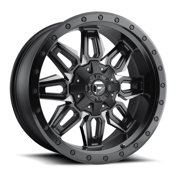 Fuel 1PC D591 NEUTRON MATTE BLACK MILLED Wheels for 2021-2022 FORD BRONCO [] - 20X9 1 MM - 20"  - (2022 2021)